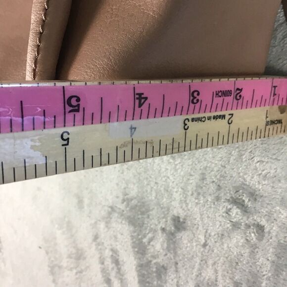 Urban Expressions Taupe Faux Leather Medium Zip Top Tote Purse Handbag Neutral - Picture 9 of 16